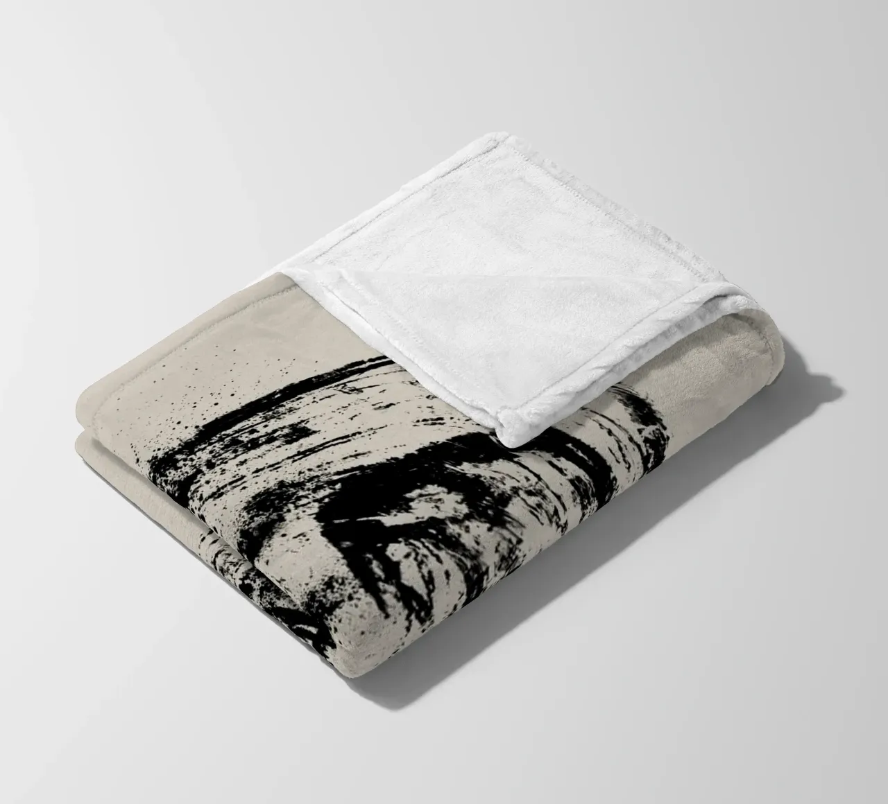 Modern abstract artwork with organic round shape coperta in pile da Imaginative