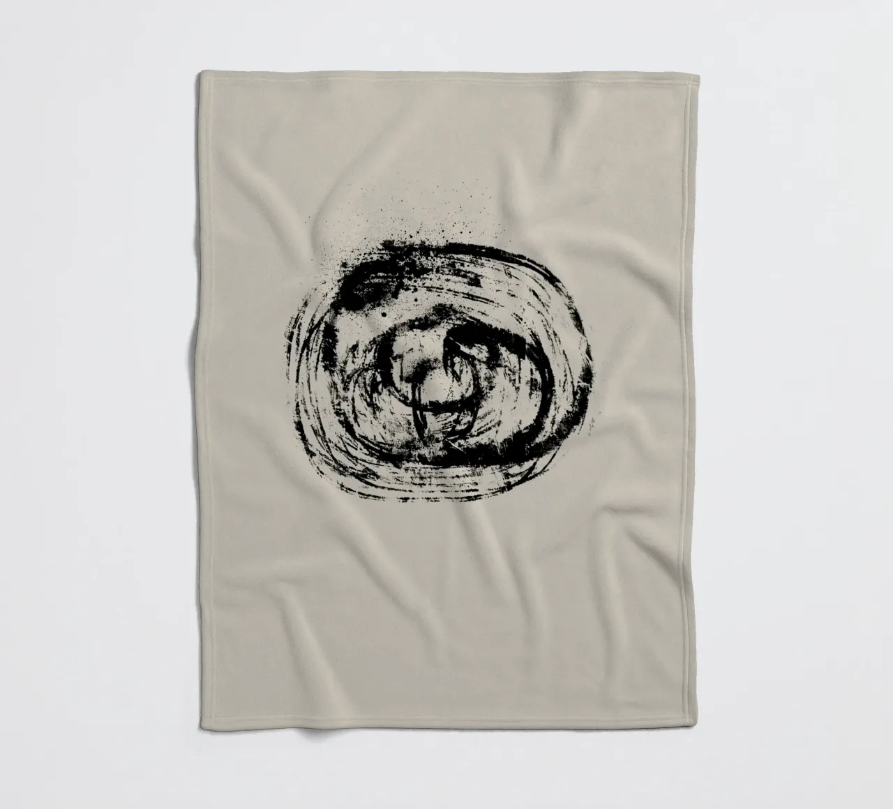 Modern abstract artwork with organic round shape coperta in pile da Imaginative