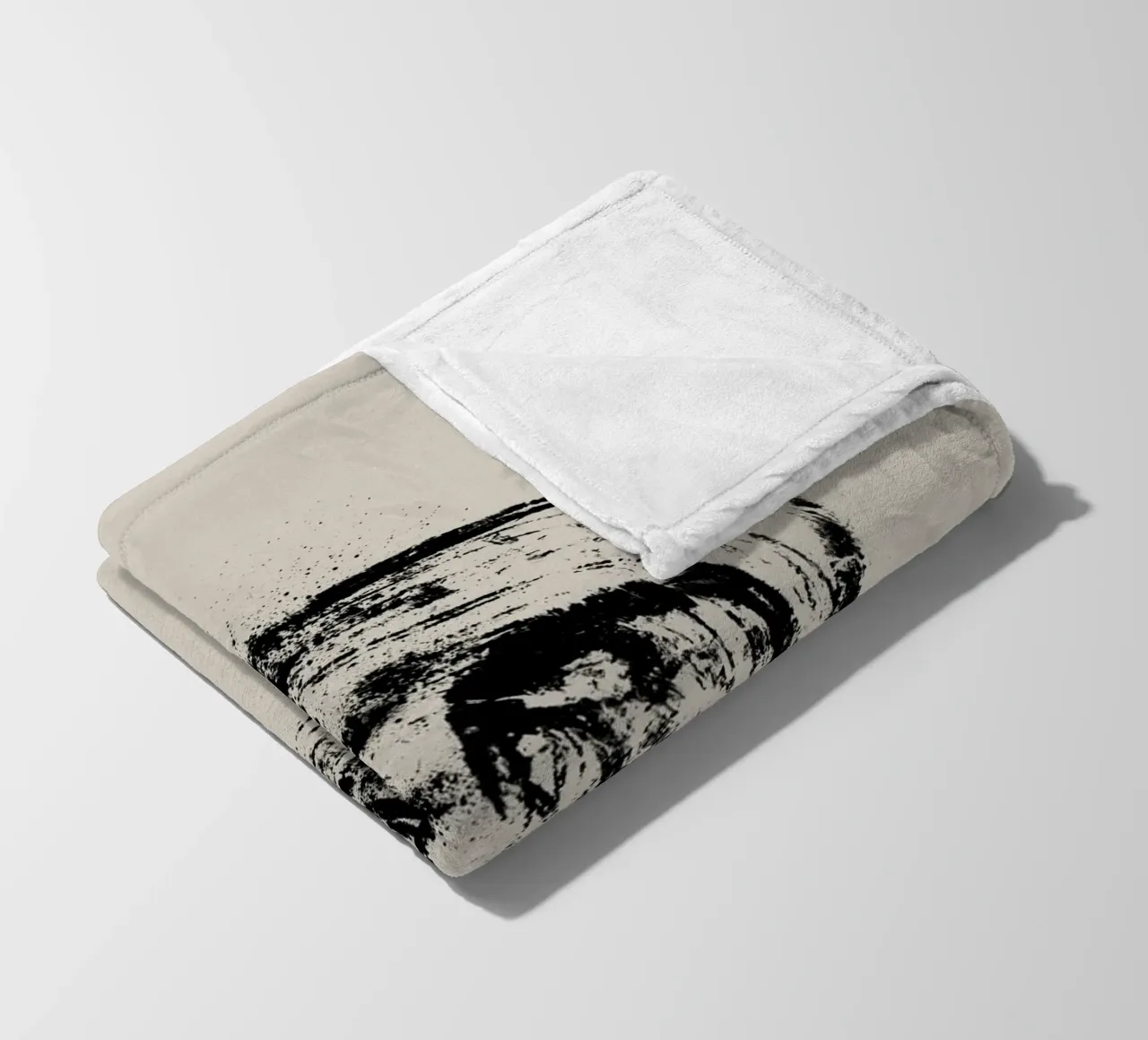 Modern abstract artwork with organic round shape coperta in pile da Imaginative