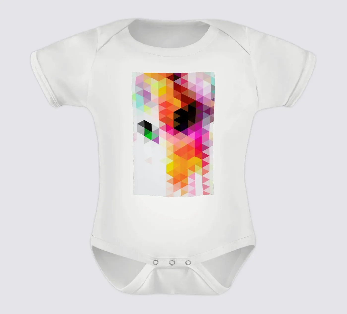 Rainfall1 short-sleeve baby romper by Three Of The Possessed