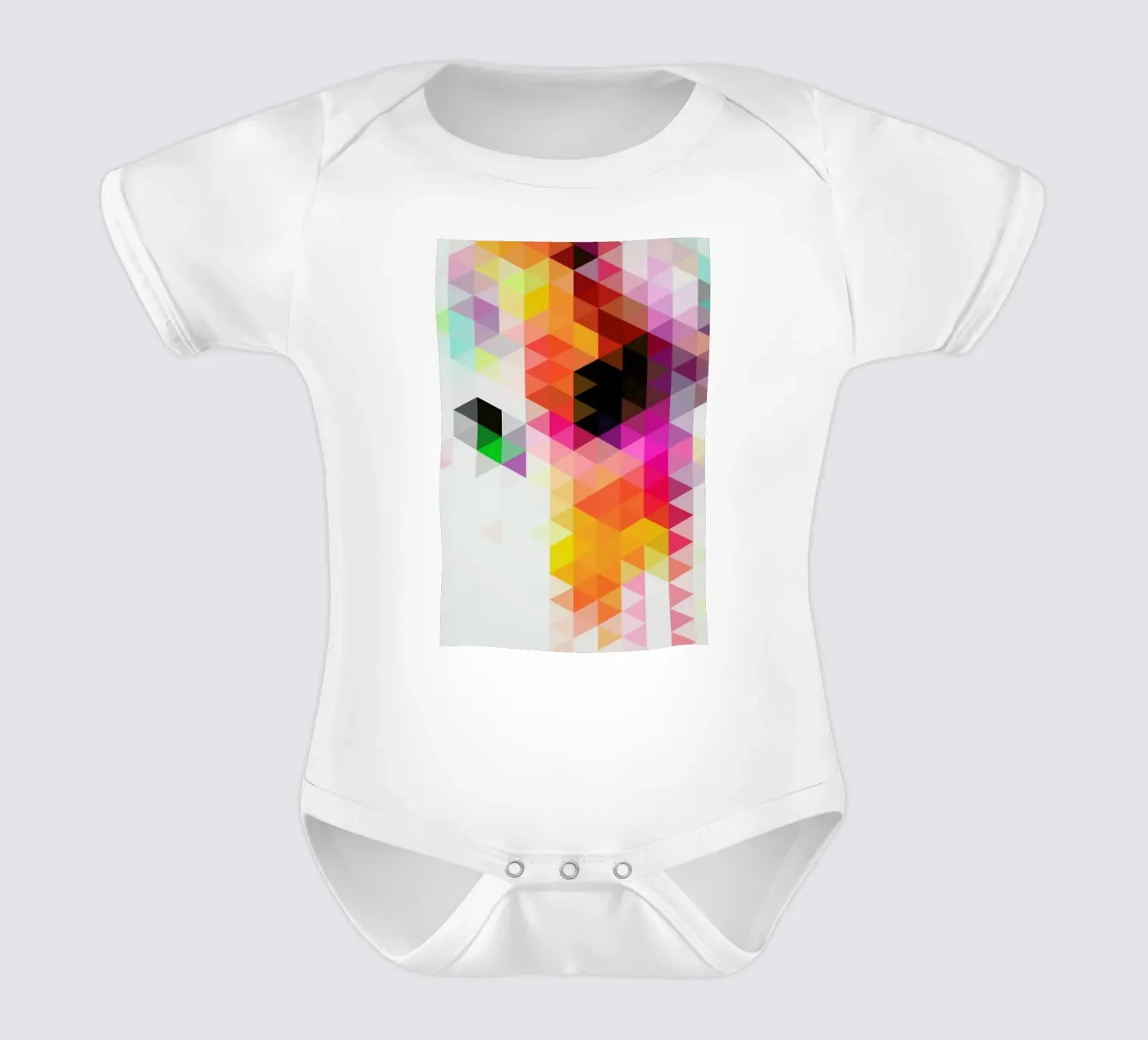 Rainfall1 short-sleeve baby romper by Three Of The Possessed