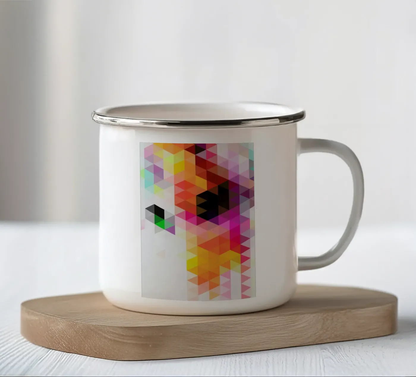 Rainfall1 enamel mug by Three Of The Possessed