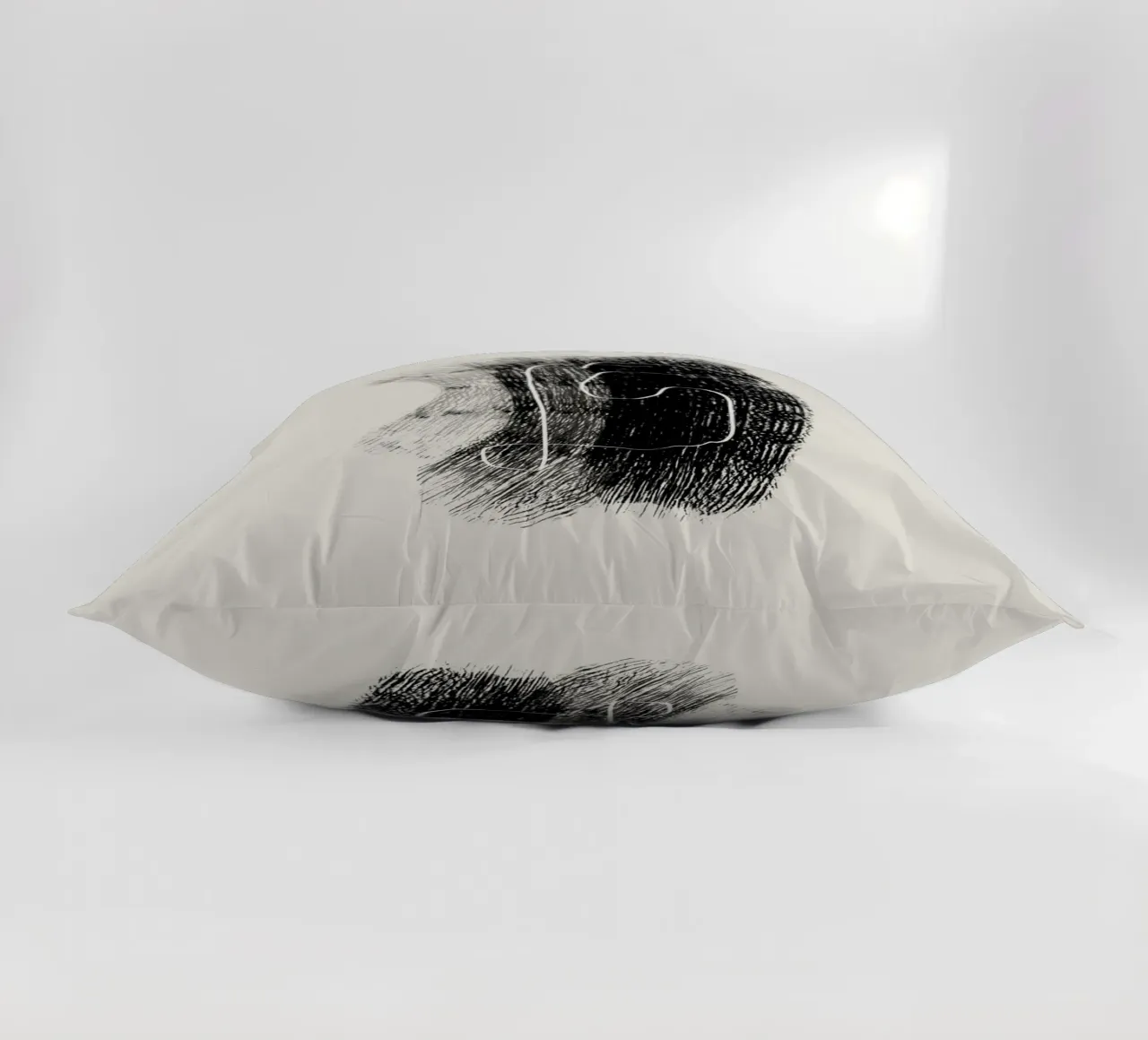 Lines and shapes in black and white cuscino da Imaginative