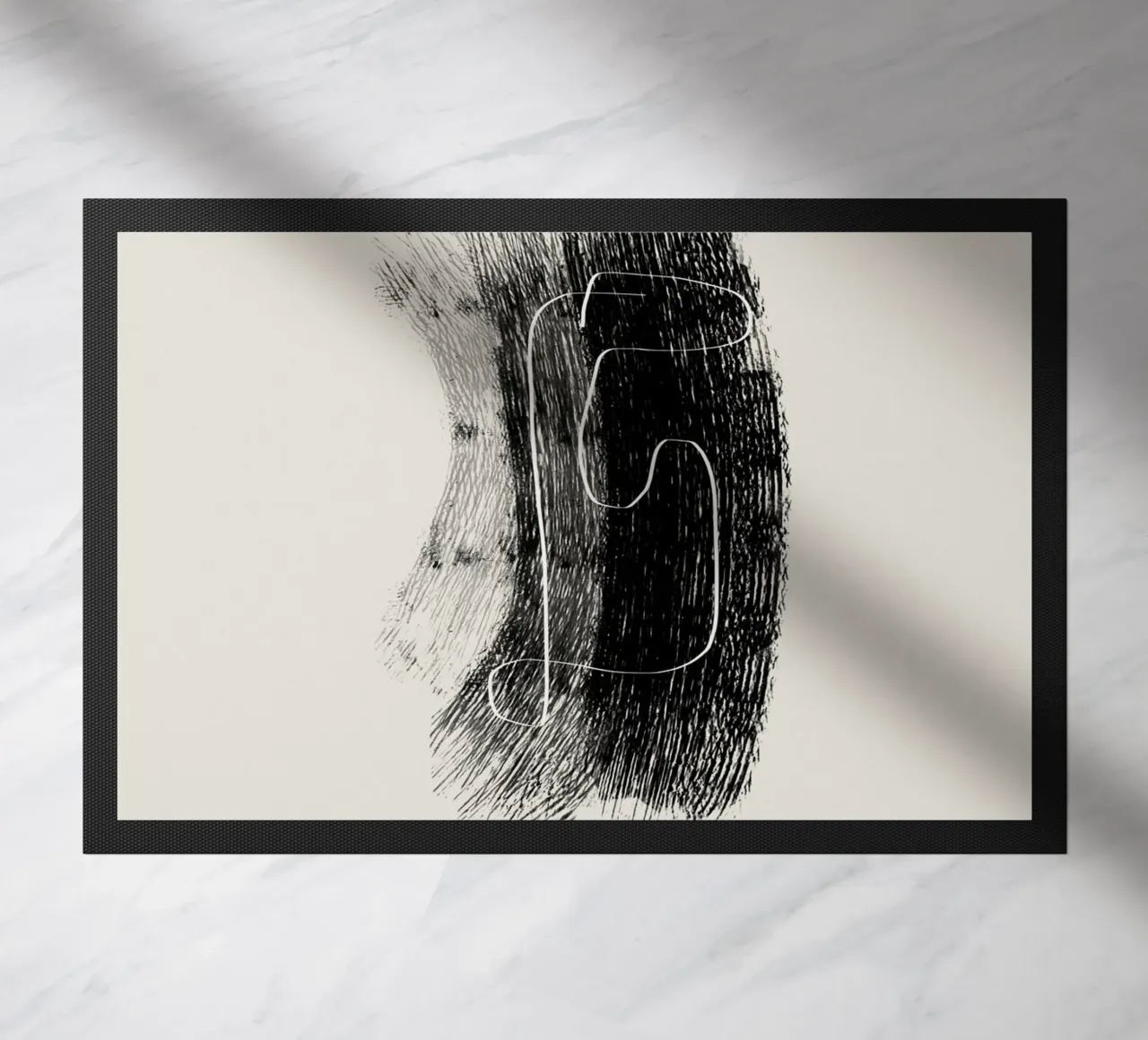 Lines and shapes in black and white zerbino da Imaginative