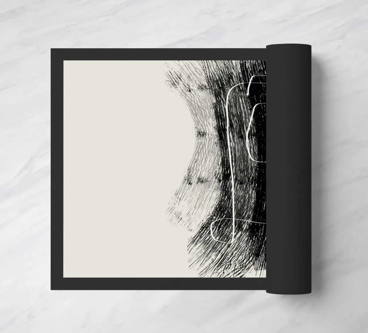 Lines and shapes in black and white zerbino da Imaginative