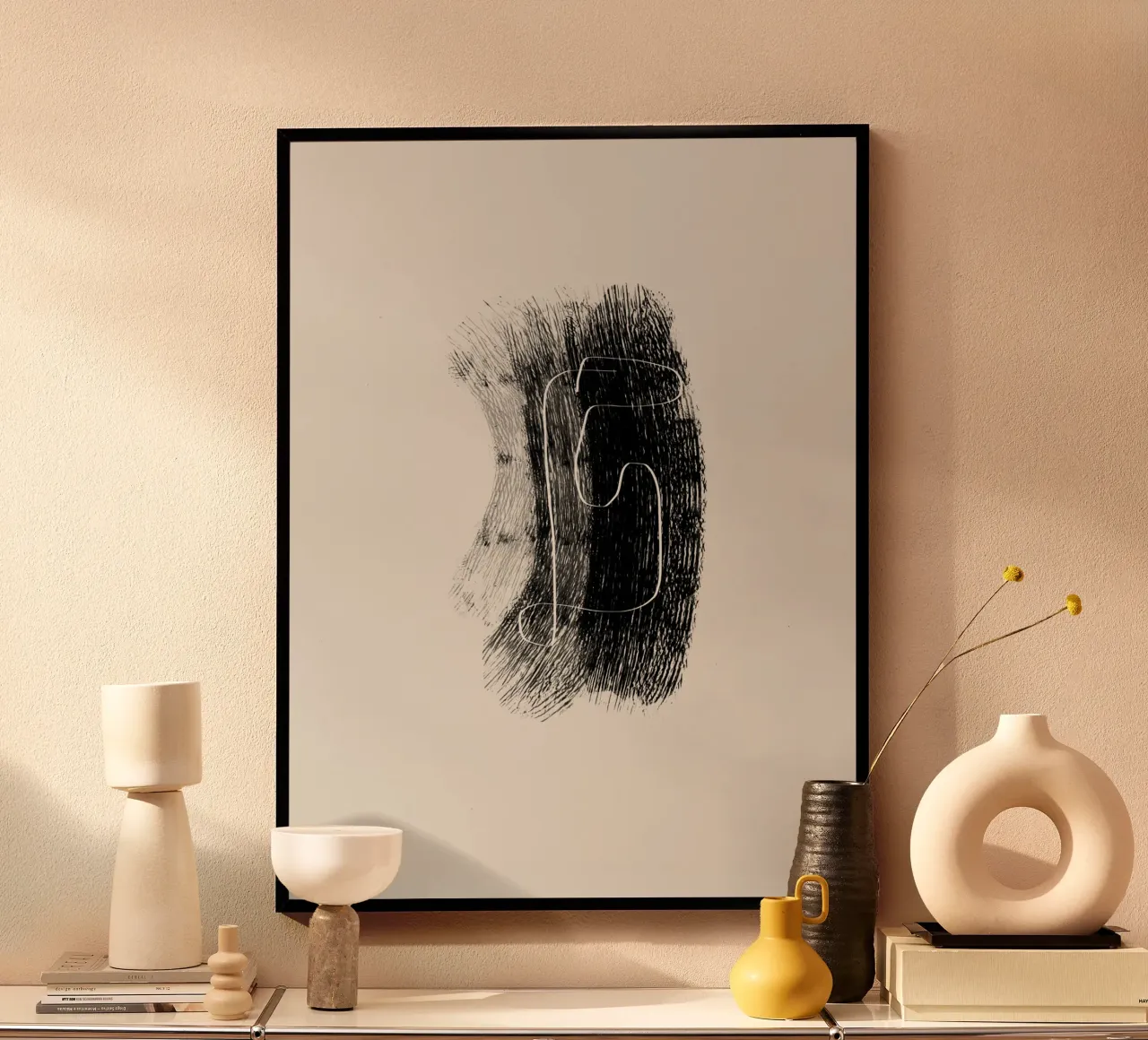 Lines and shapes in black and white carta hahnemühle da Imaginative