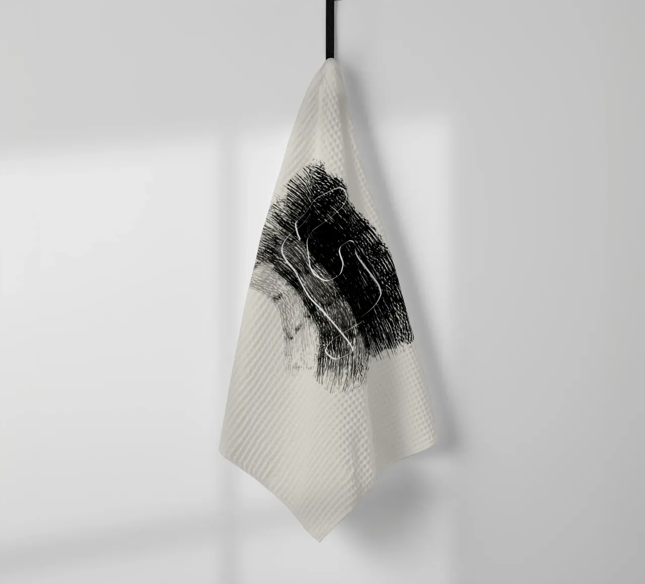 Lines and shapes in black and white canovaccio da cucina da Imaginative
