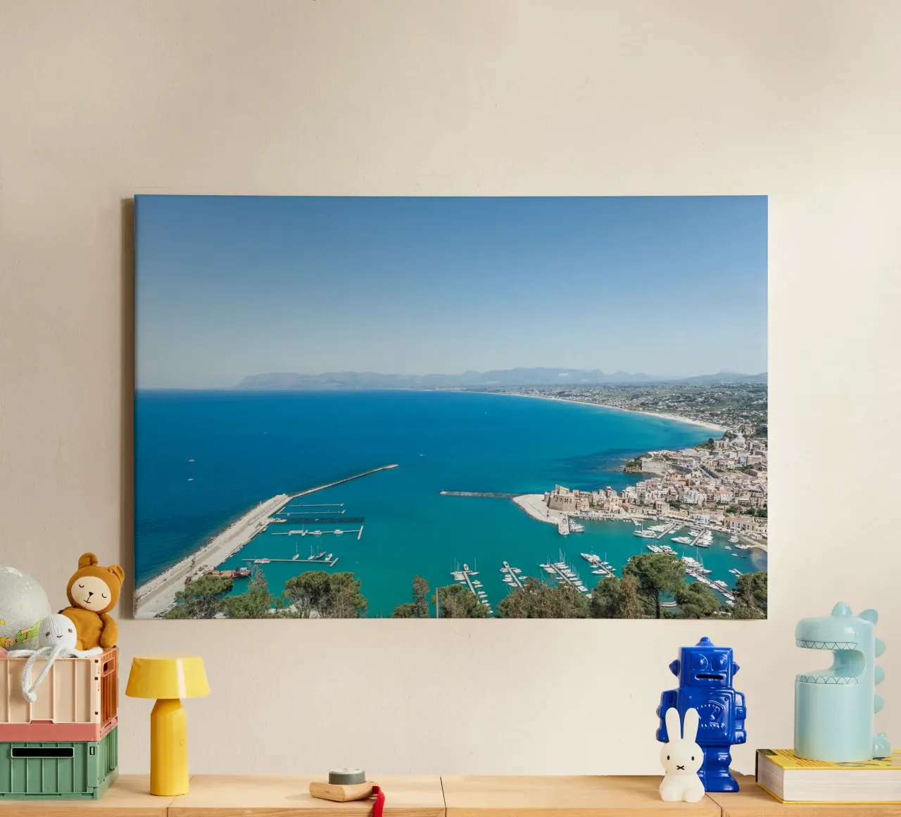 Coastline in Sicily canvas van photolovers