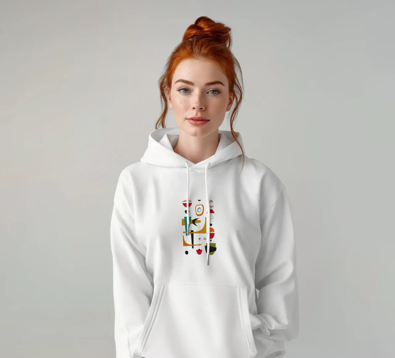 Scivolone retrò di metà secolo 1 felpa con cappuccio da Dream Print Designs