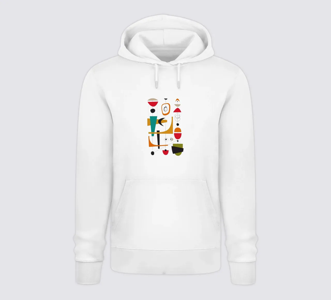 Scivolone retrò di metà secolo 1 felpa con cappuccio da Dream Print Designs