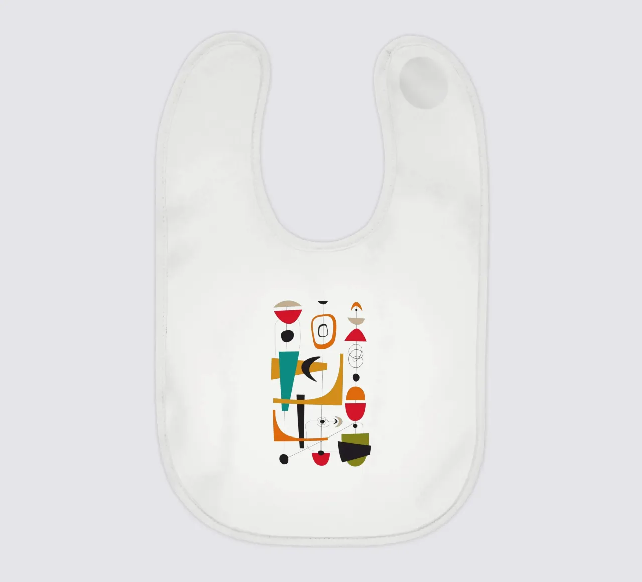 Scivolone retrò di metà secolo 1 bavaglino da Dream Print Designs