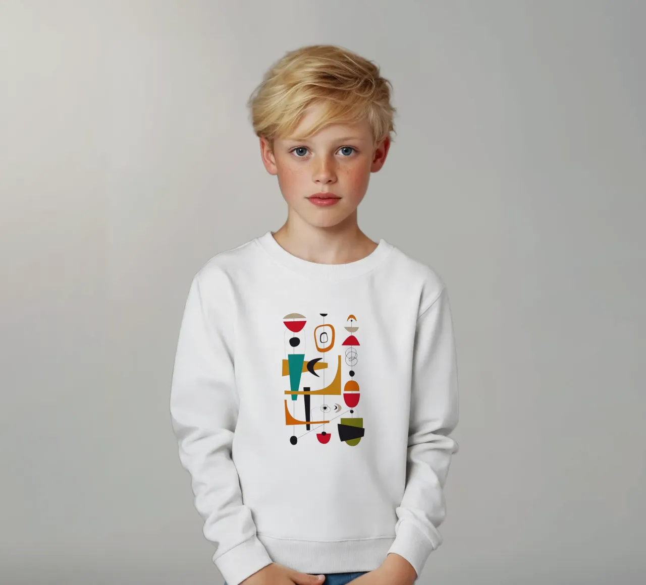 Scivolone retrò di metà secolo 1 felpa bambino da Dream Print Designs