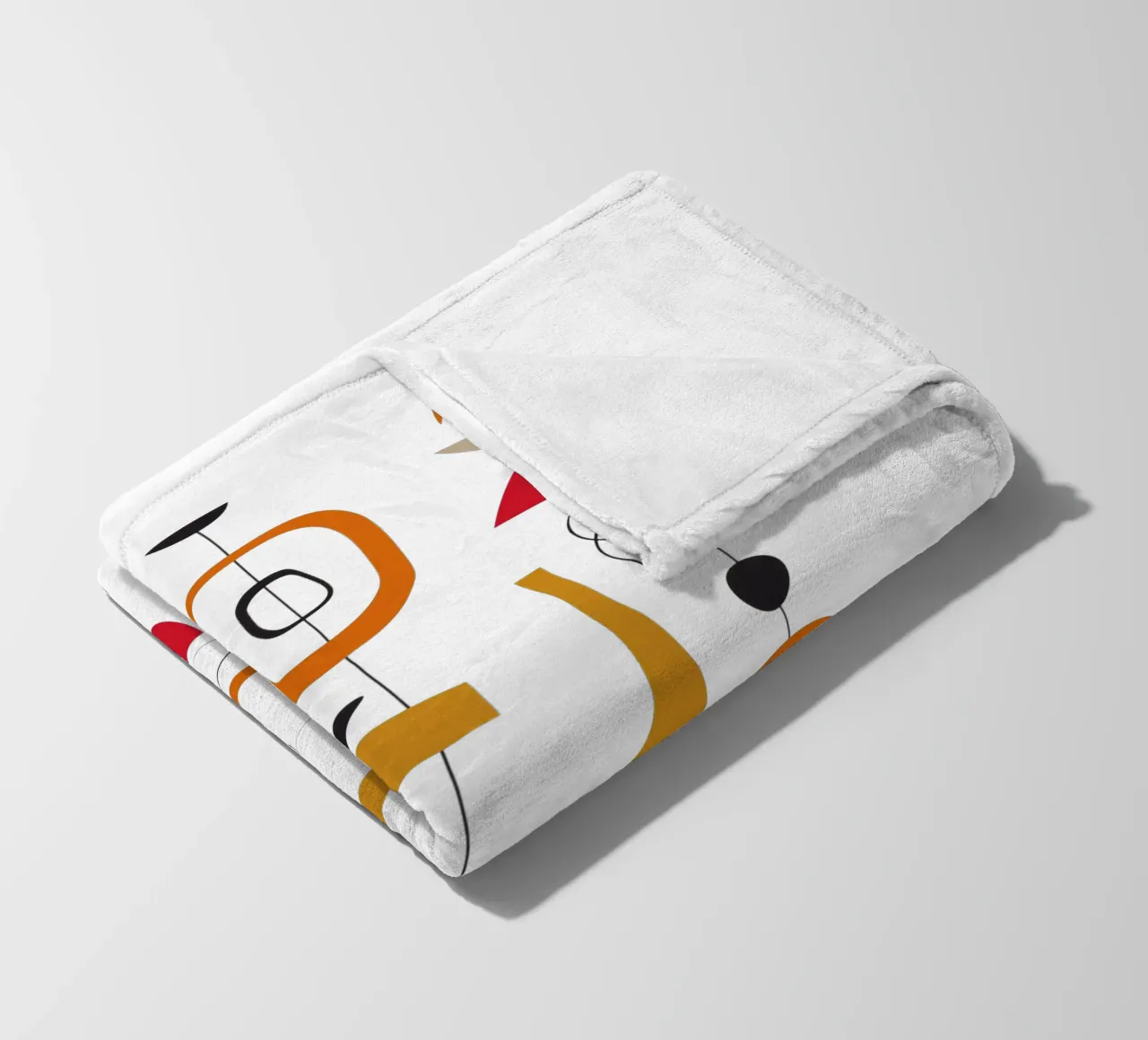 Scivolone retrò di metà secolo 1 coperta in pile da Dream Print Designs