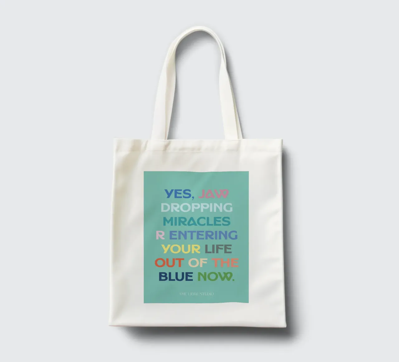 😨🩵🙌 tote bag by MENTHE SAUVAGE