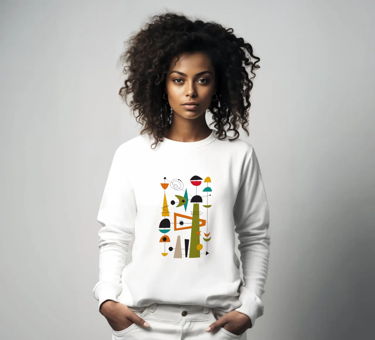 Mid Century Retro Glide 2 felpa da Dream Print Designs