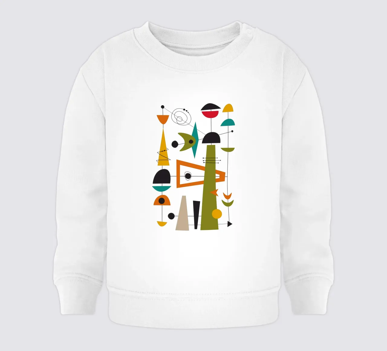 Mid Century Retro Glide 2 felpa neonato da Dream Print Designs