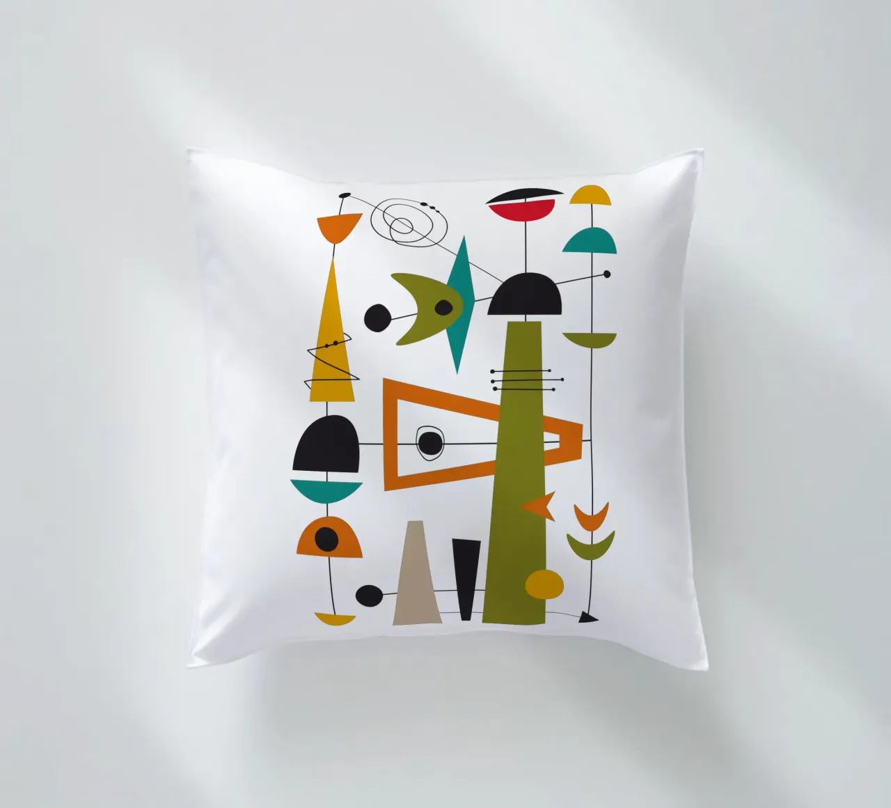 Mid Century Retro Glide 2 cuscino da Dream Print Designs
