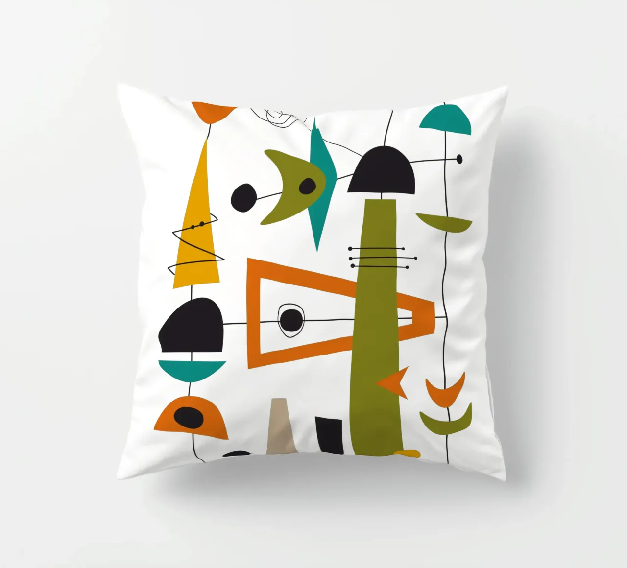 Mid Century Retro Glide 2 cuscino da Dream Print Designs