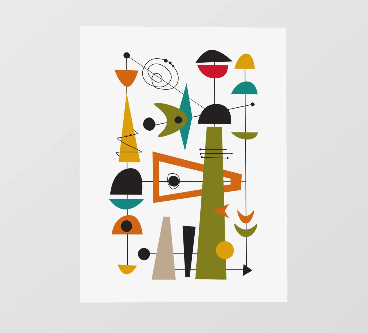 Mid Century Retro Glide 2 pellicola backlit da Dream Print Designs