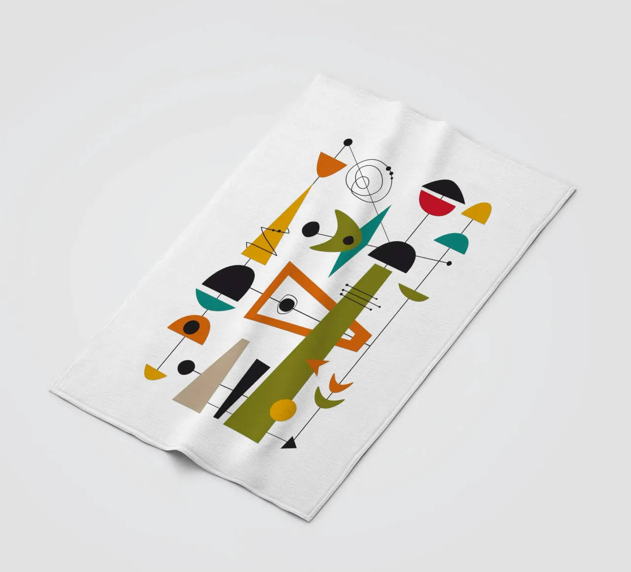 Mid Century Retro Glide 2 coperta in pile da Dream Print Designs