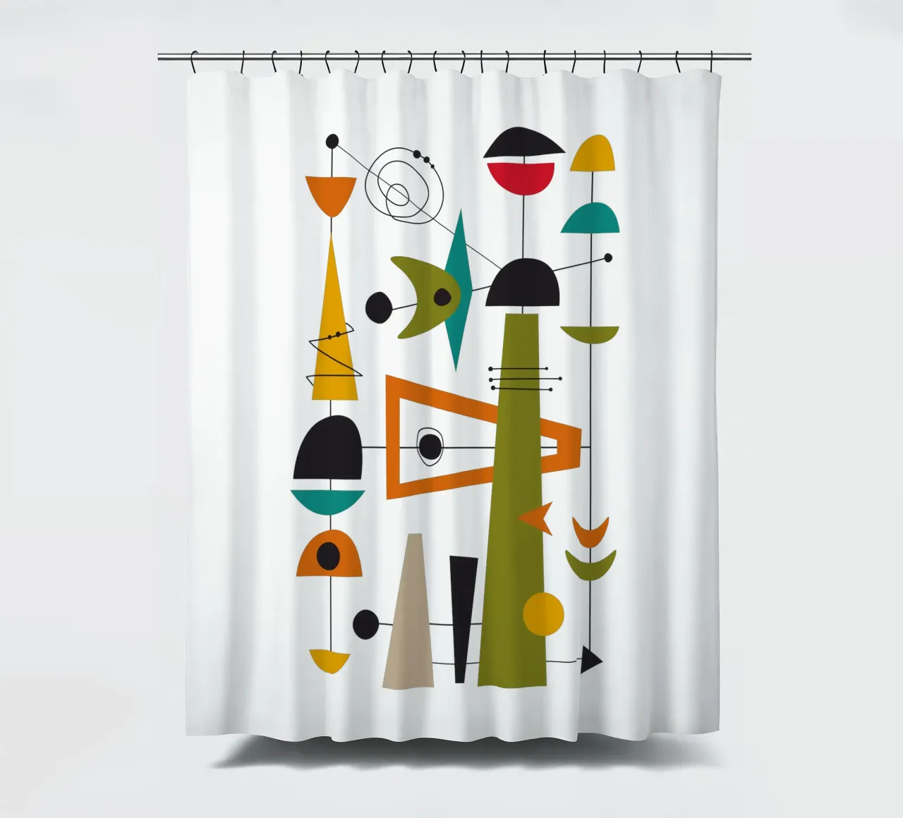 Mid Century Retro Glide 2 tenda da doccia da Dream Print Designs