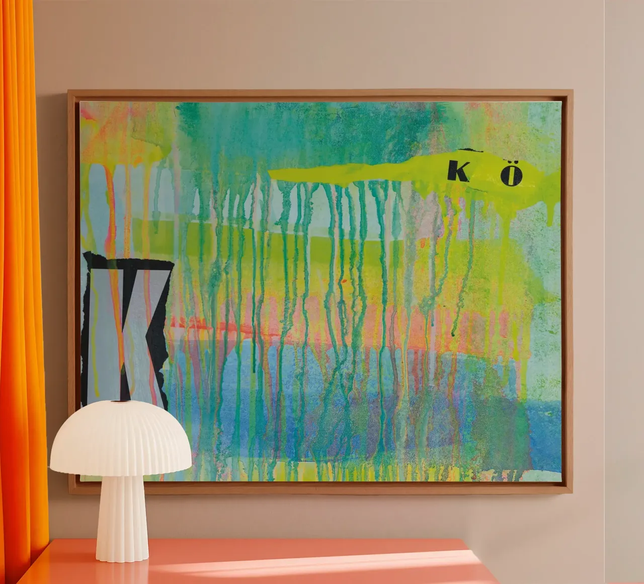 Shifting Colours No4 tela con Cornice a cassetta da PeHa - ART