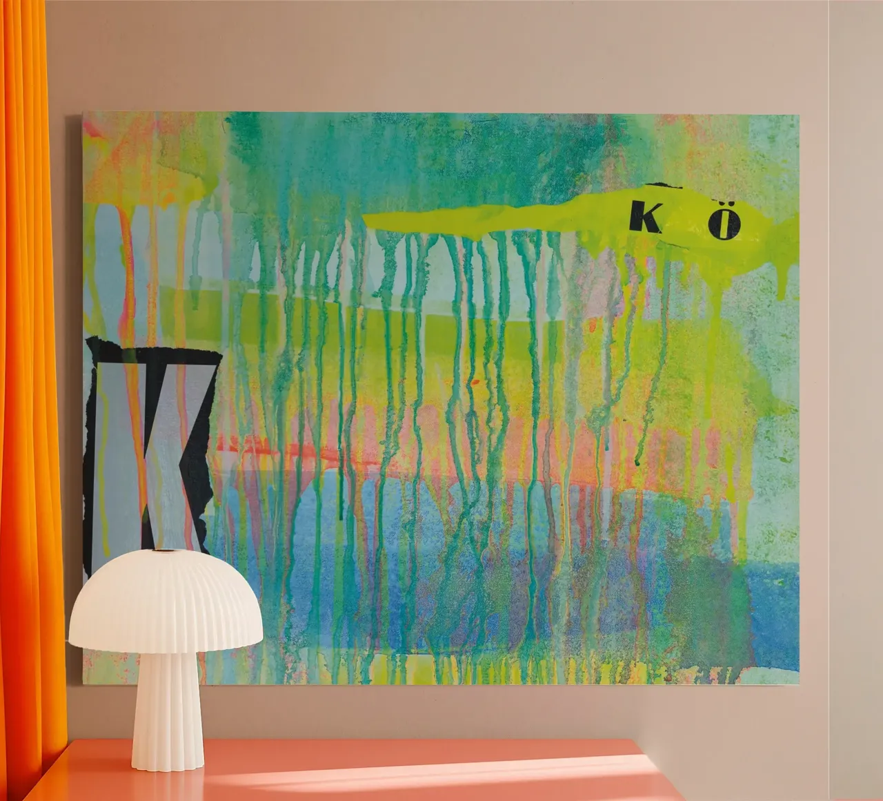Shifting Colours No4 tela con Cornice a cassetta da PeHa - ART