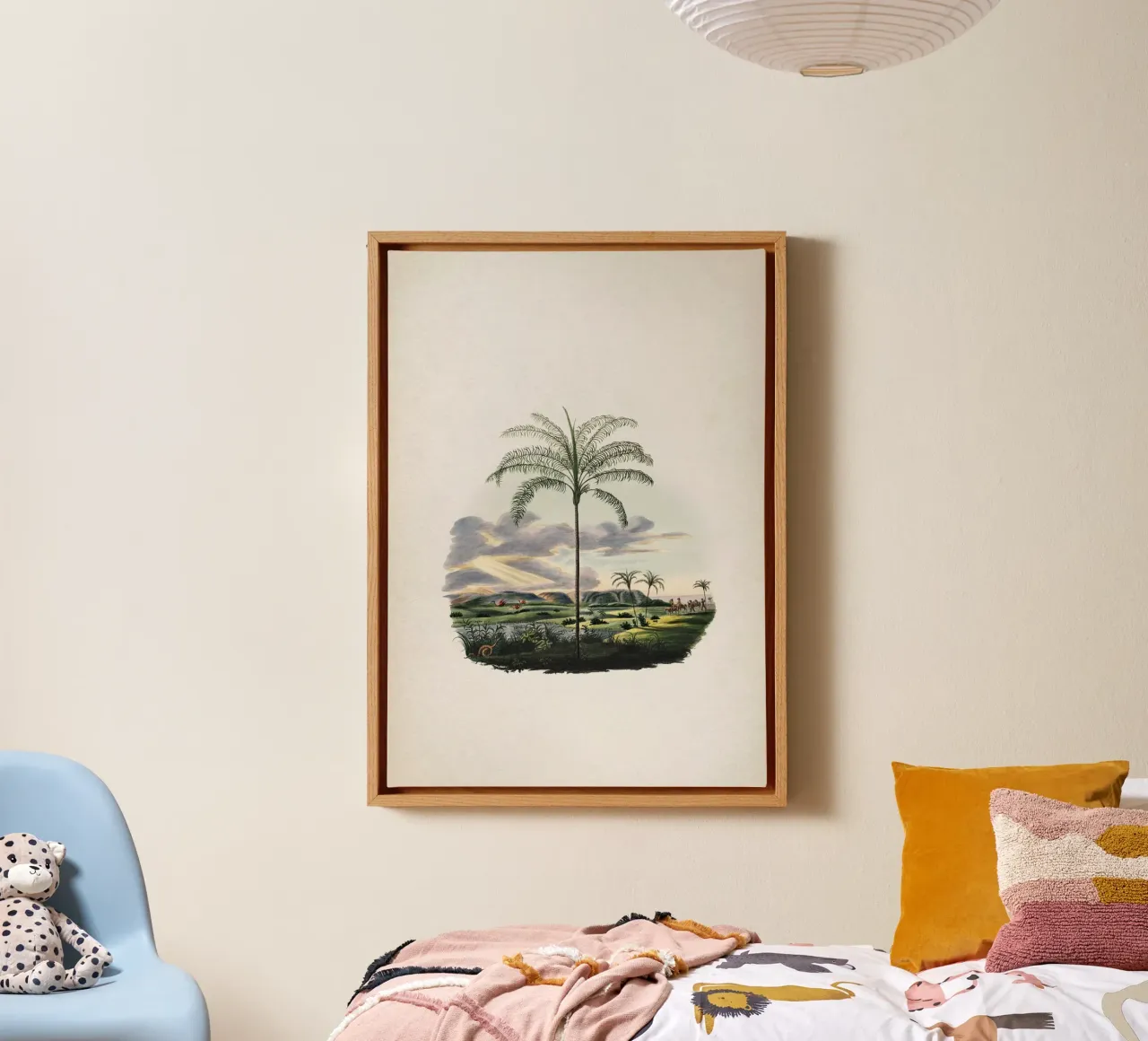 Vintage Martius 2 Syagrus Cocoides tela con Cornice a cassetta da Vintage Print Collection