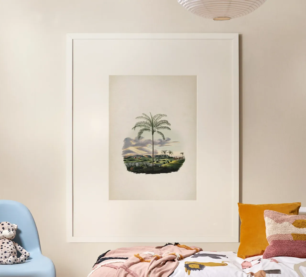 Vintage Martius 2 Syagrus Cocoides poster con telaio in legno da Vintage Print Collection