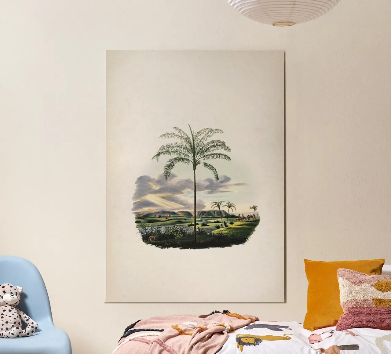 Vintage Martius 2 Syagrus Cocoides poster con telaio in legno da Vintage Print Collection