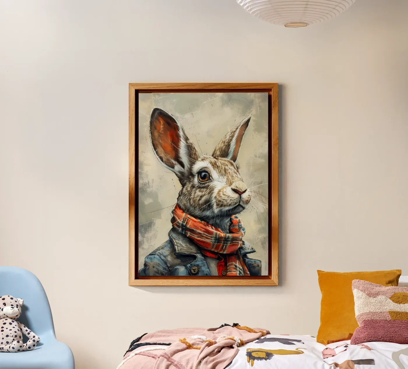 Coniglio John alluminio dibond da Lionmixart