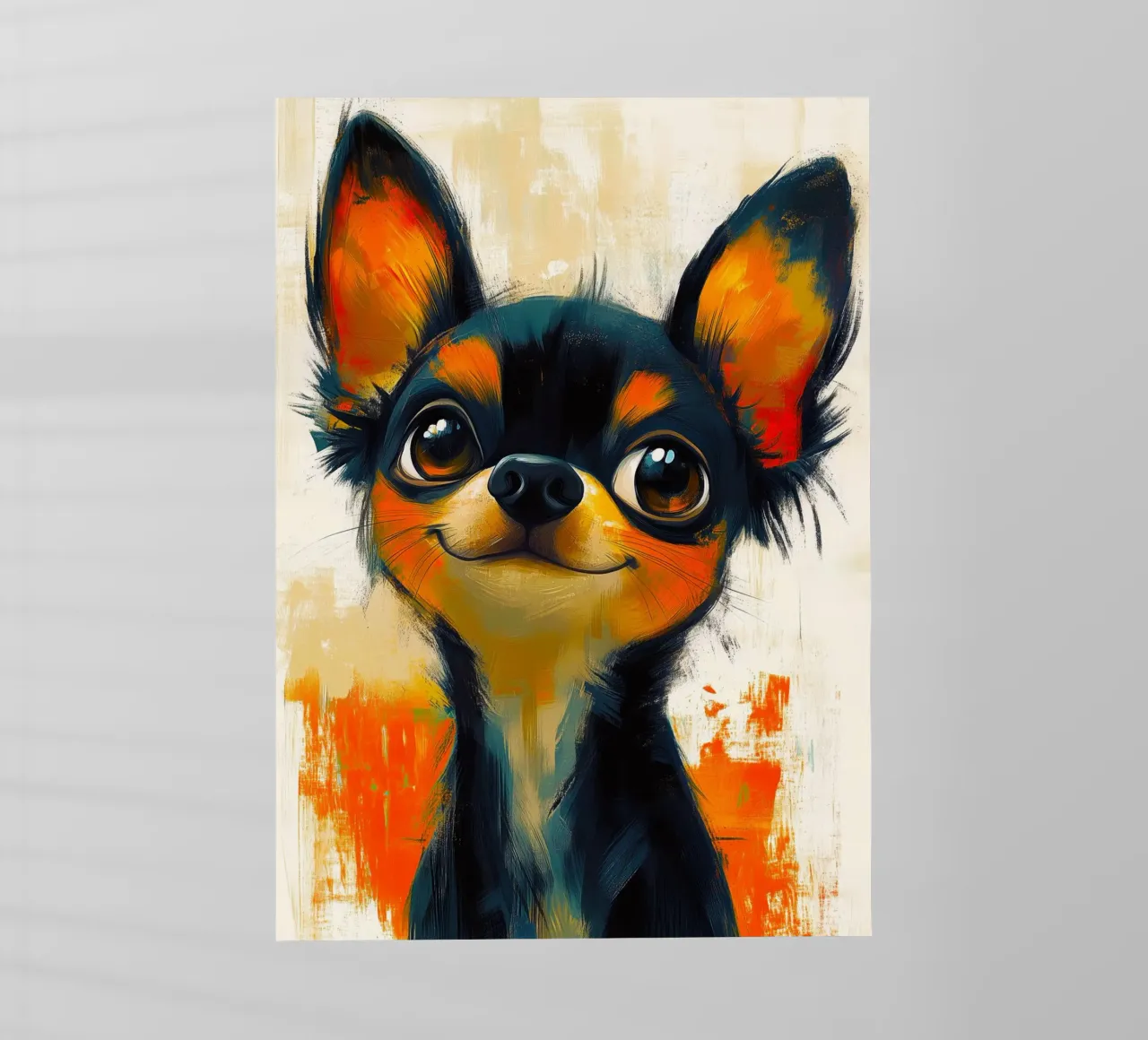 Chihuahua Sunny pellicola backlit da Lionmixart
