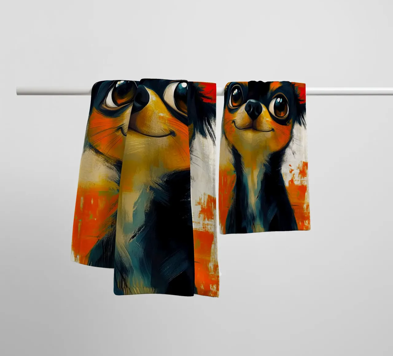 Chihuahua Sunny asciugamano da bagno da Lionmixart