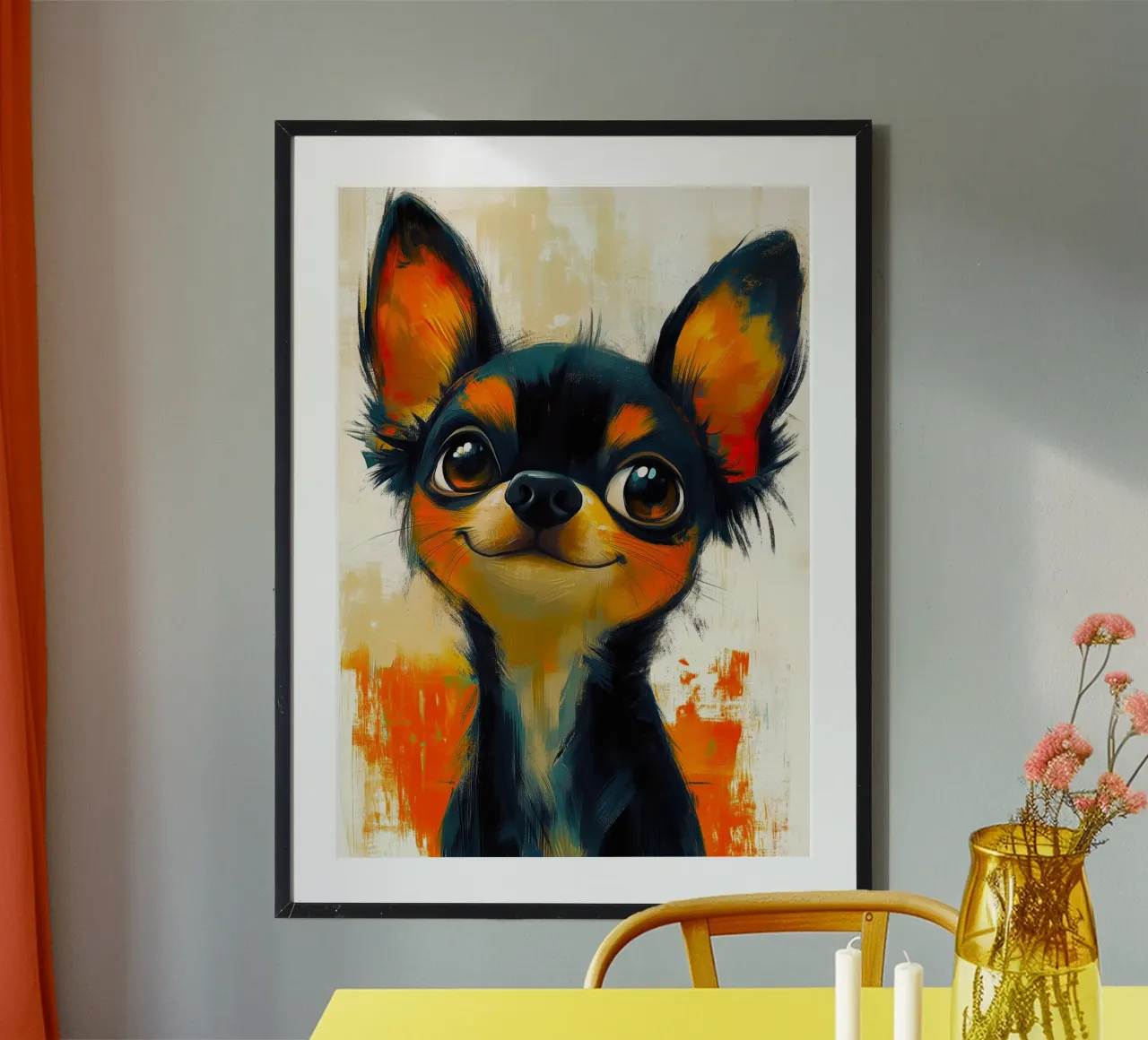 Chihuahua Sunny carta hahnemühle da Lionmixart