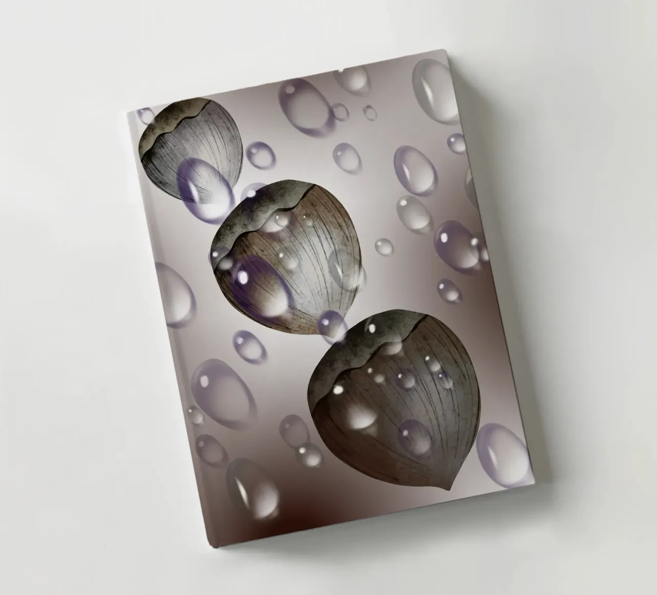 Gocce di nocciola - design in bianco e nero per tazza, taccuino diario da StrindesignStudio