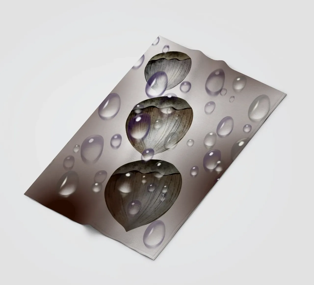 Gocce di nocciola - design in bianco e nero per tazza, taccuino coperta in pile da StrindesignStudio