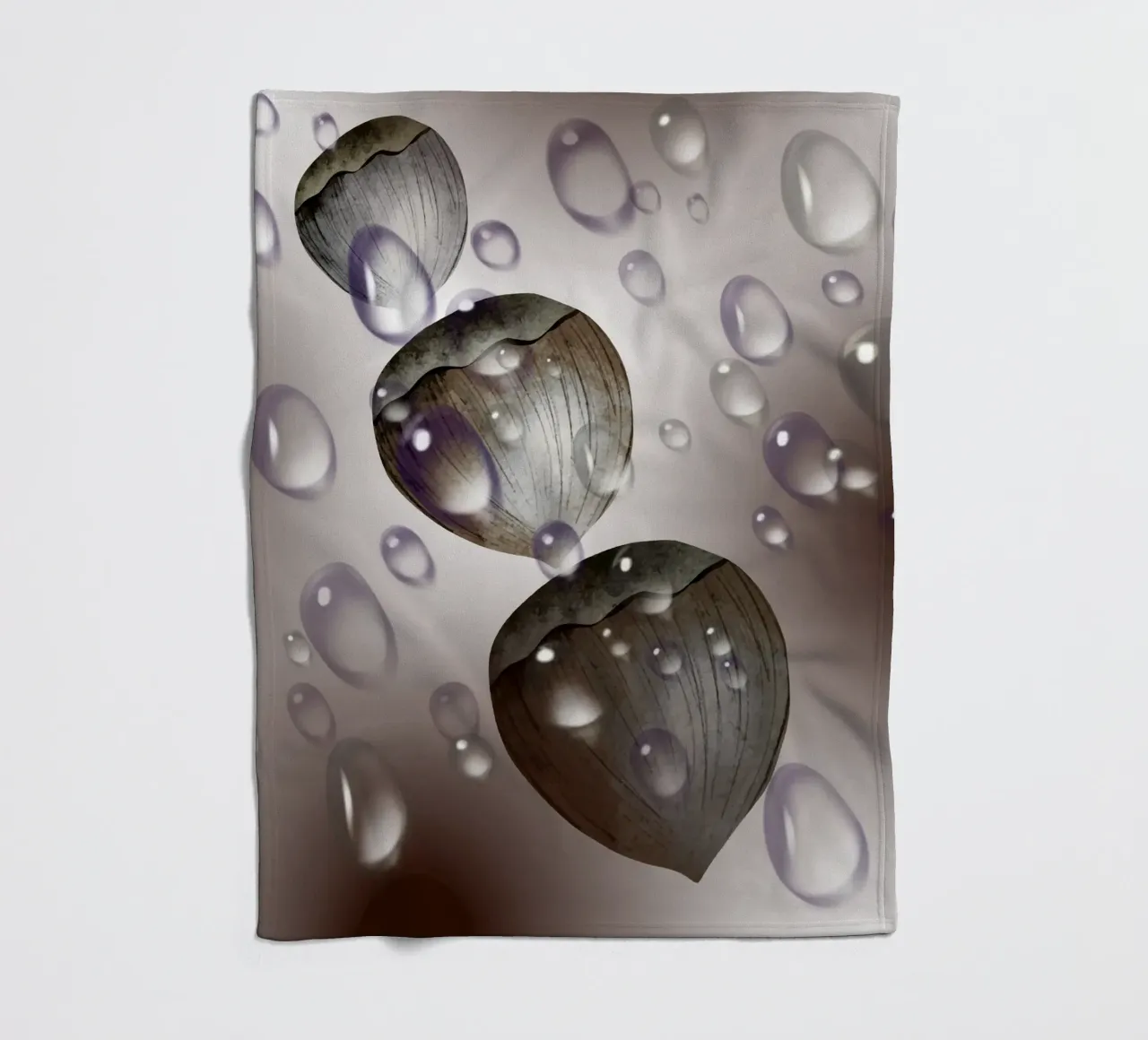 Gocce di nocciola - design in bianco e nero per tazza, taccuino coperta in pile da StrindesignStudio