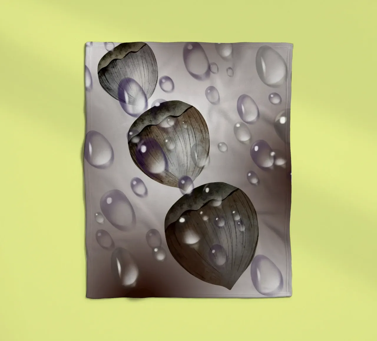 Gocce di nocciola - design in bianco e nero per tazza, taccuino coperta in pile da StrindesignStudio