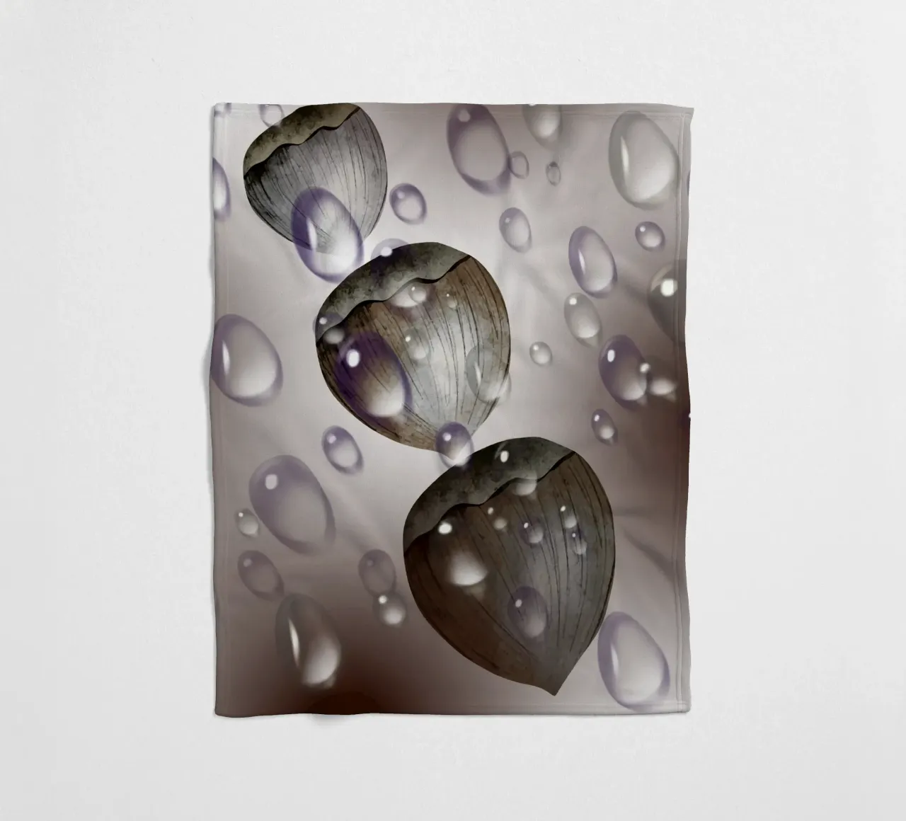 Gocce di nocciola - design in bianco e nero per tazza, taccuino coperta in pile da StrindesignStudio