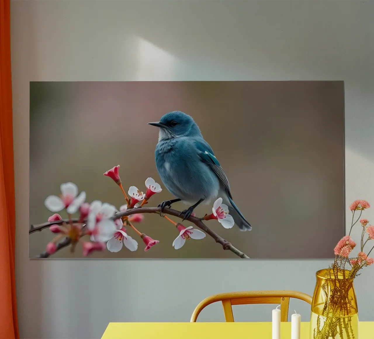 Bellissima piastrella di montagna poster con telaio in legno da Wild Beauty