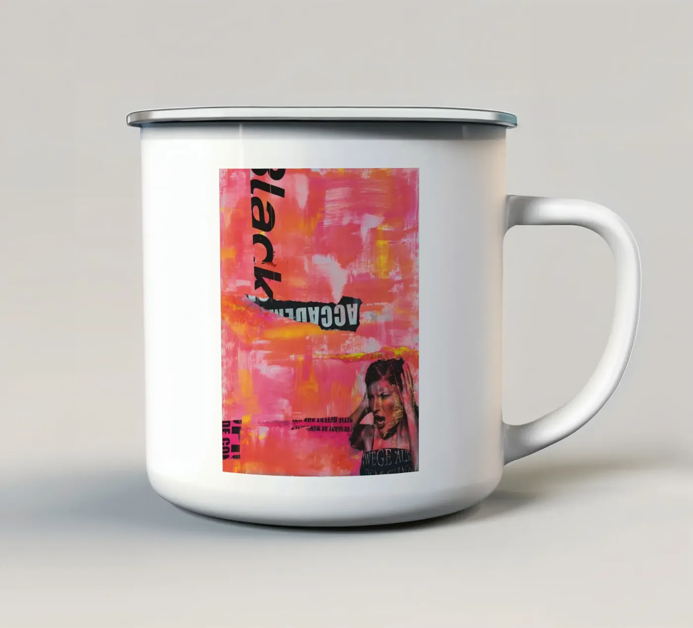Translucent No2 enamel mug by PeHa - ART