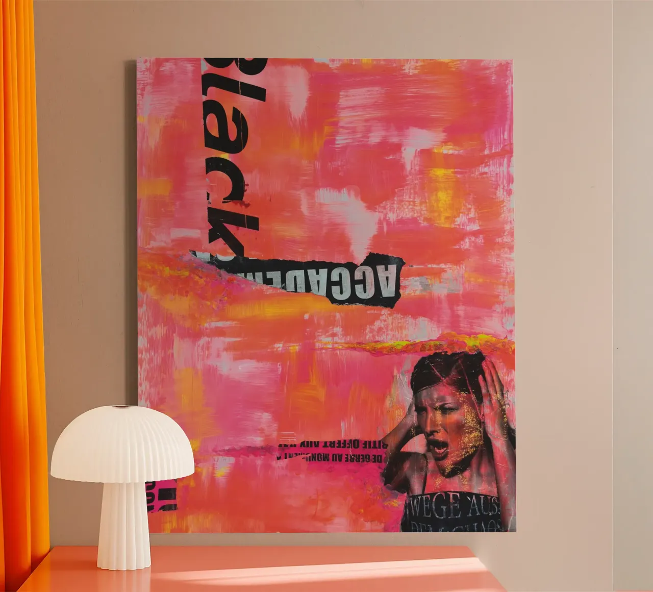 Translucent No2 canvas met Baklijst van PeHa - ART
