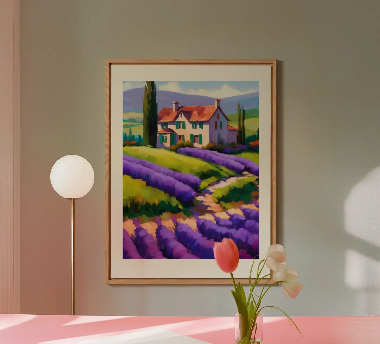 Lavender at Dusk alluminio dibond da Indigo Rain
