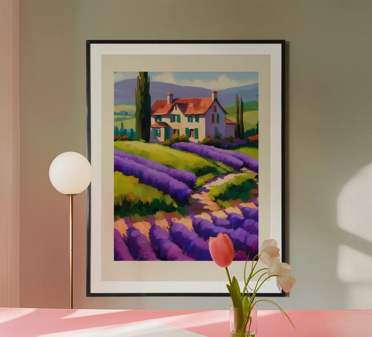 Lavender at Dusk hahnemühle de Indigo Rain