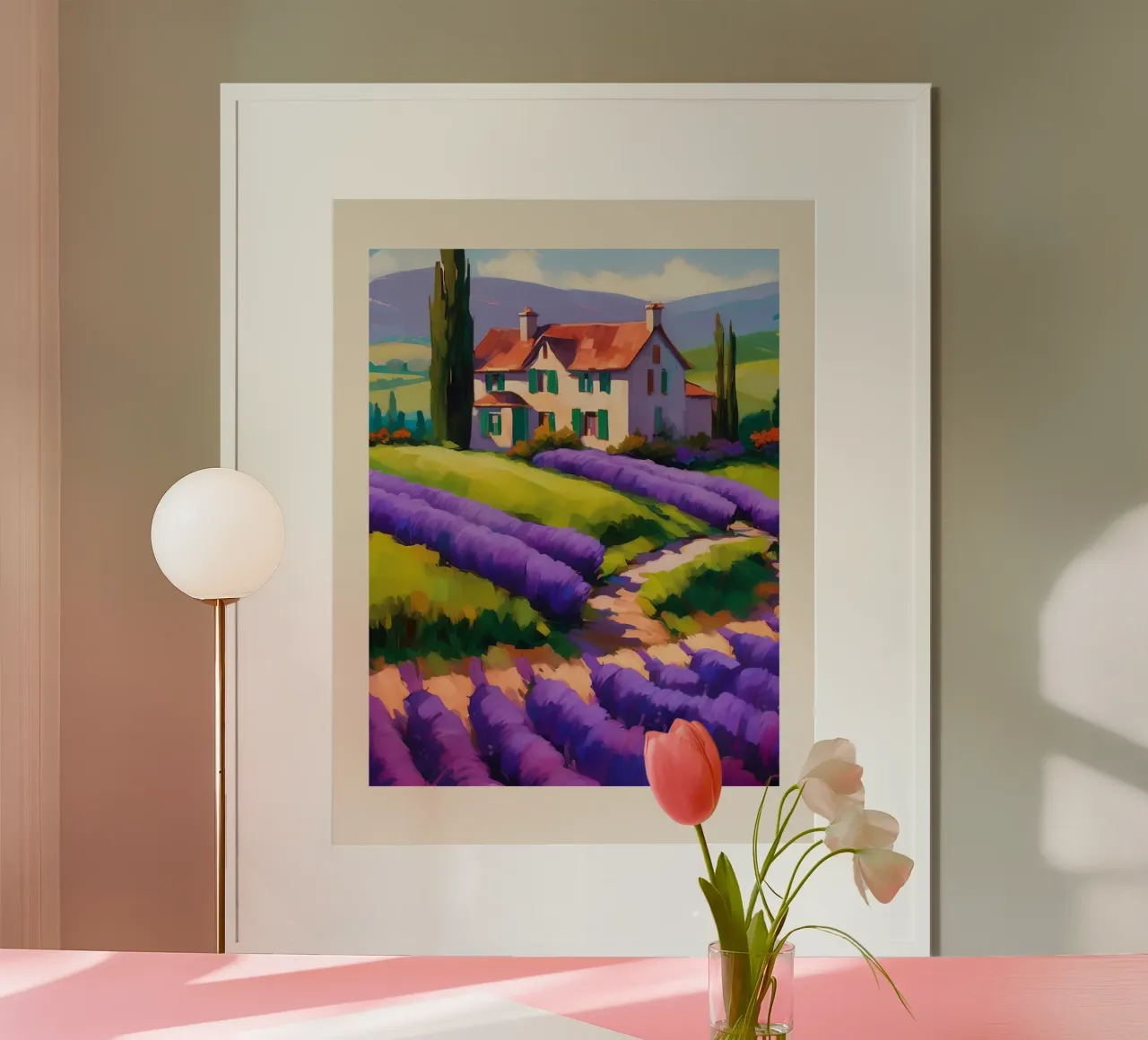 Lavender at Dusk hahnemühle de Indigo Rain