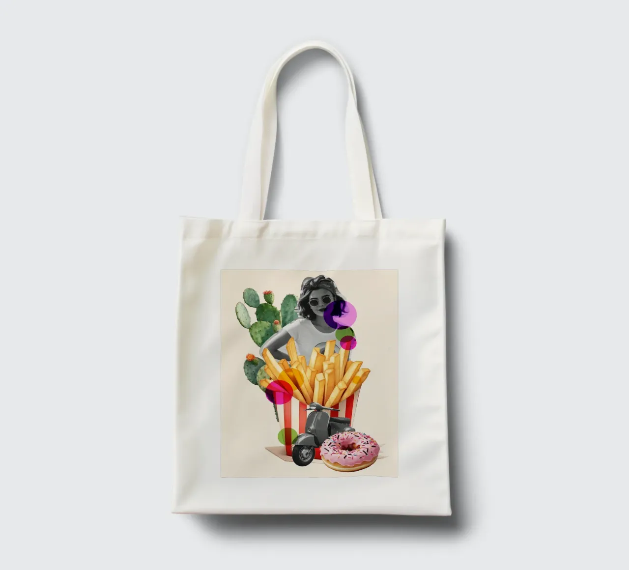 Retro Summer Vibes borsa in juta da Indigo Rain