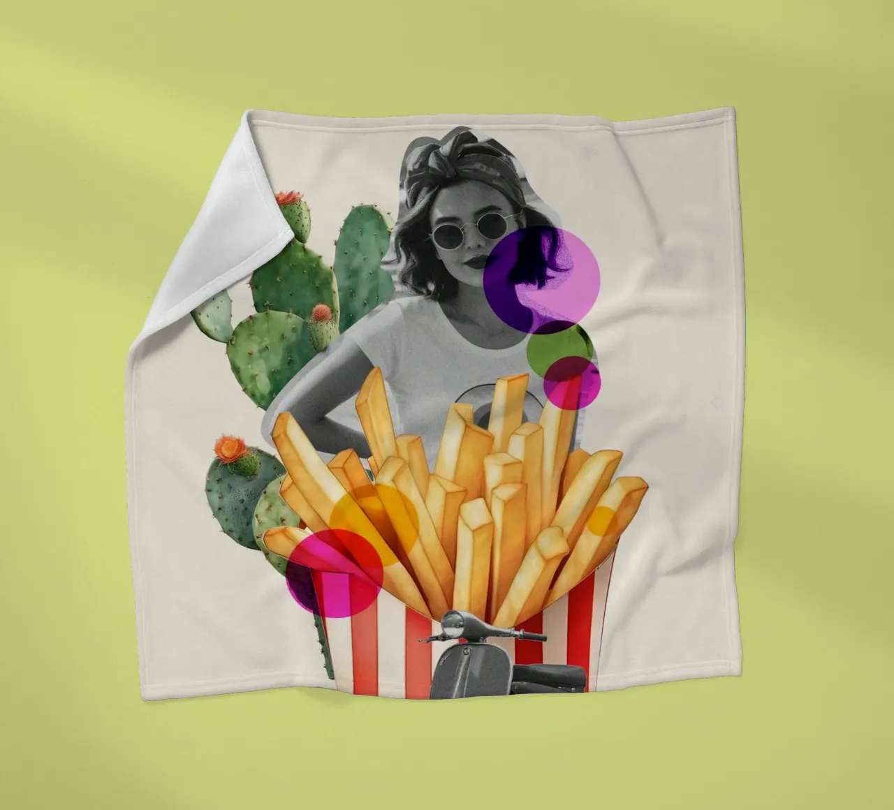 Retro Summer Vibes coperta in pile da Indigo Rain