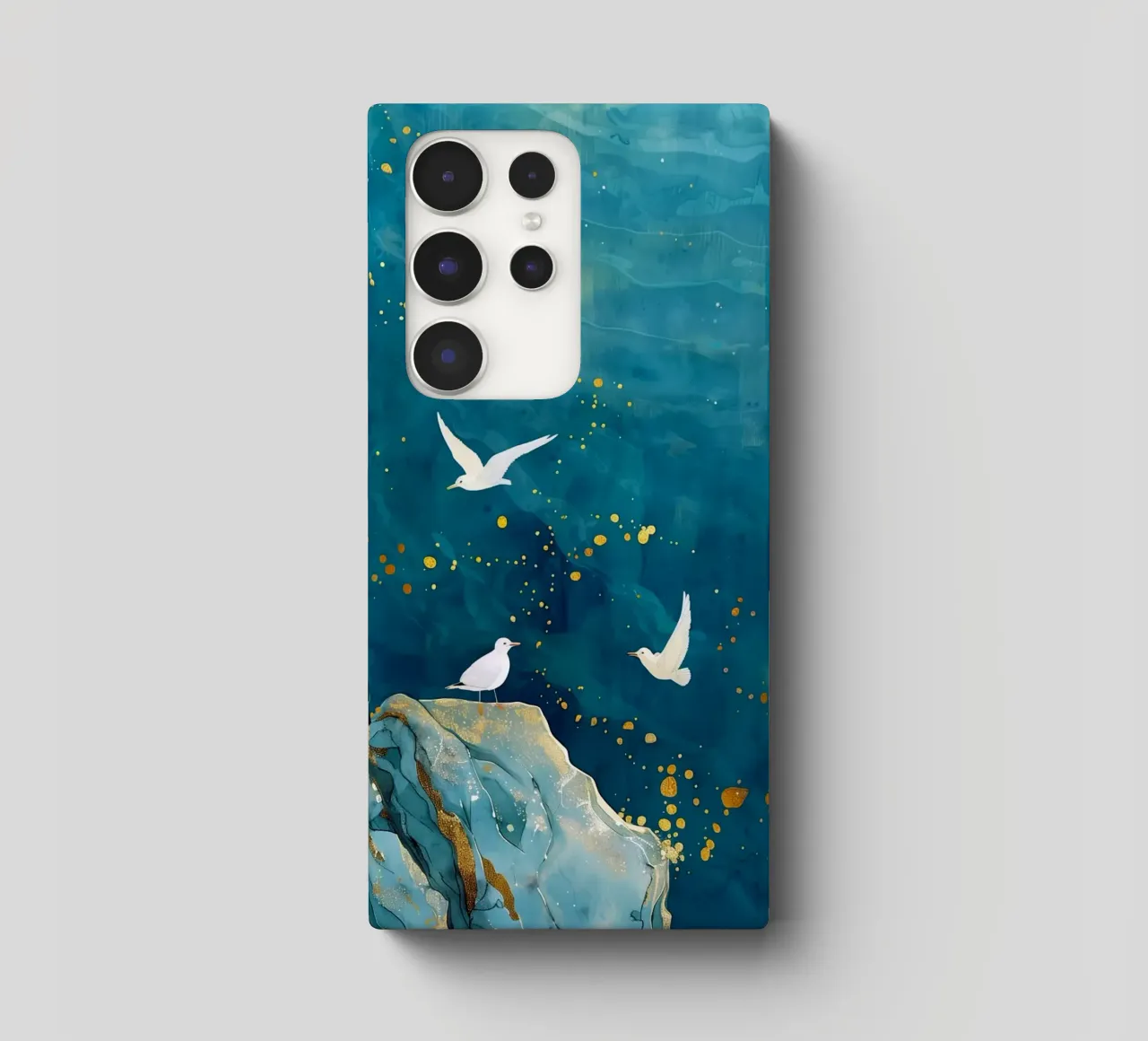 Zeemeeuwen en oceaan samsung hoesje van Lionmixart