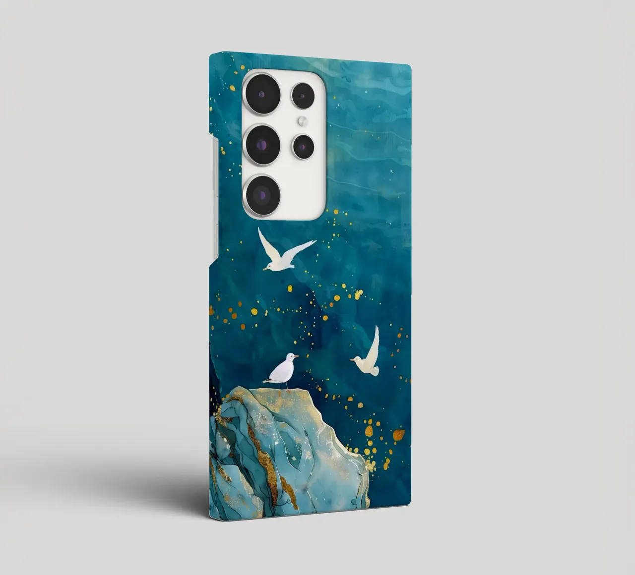 Zeemeeuwen en oceaan samsung hoesje van Lionmixart