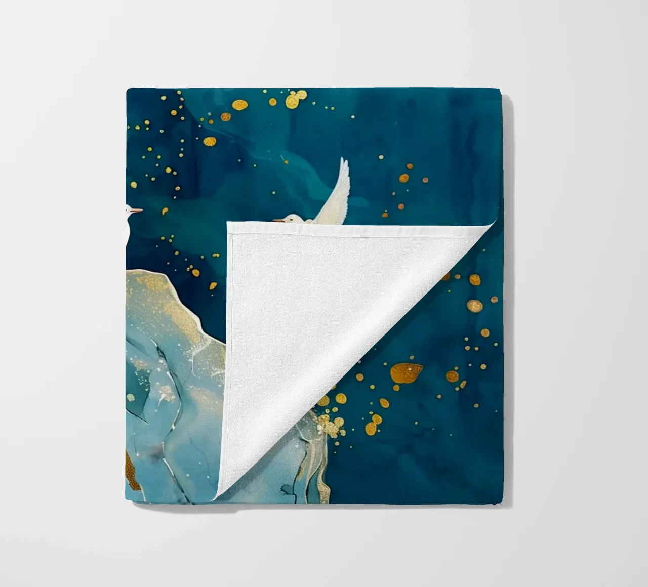 Mouettes et océan serviette de plage de Lionmixart